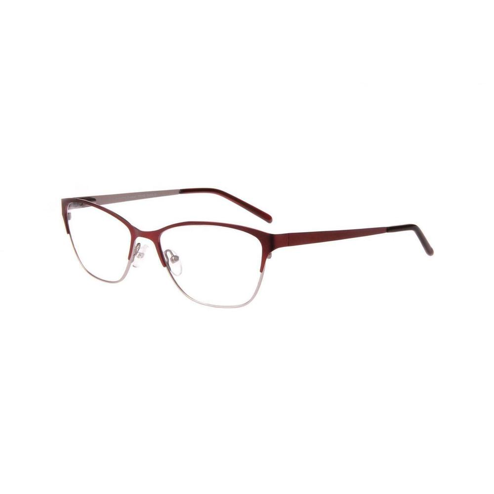 New Trending Eyewear Wine & Pewter PIC Eyeglasses 56/17/145